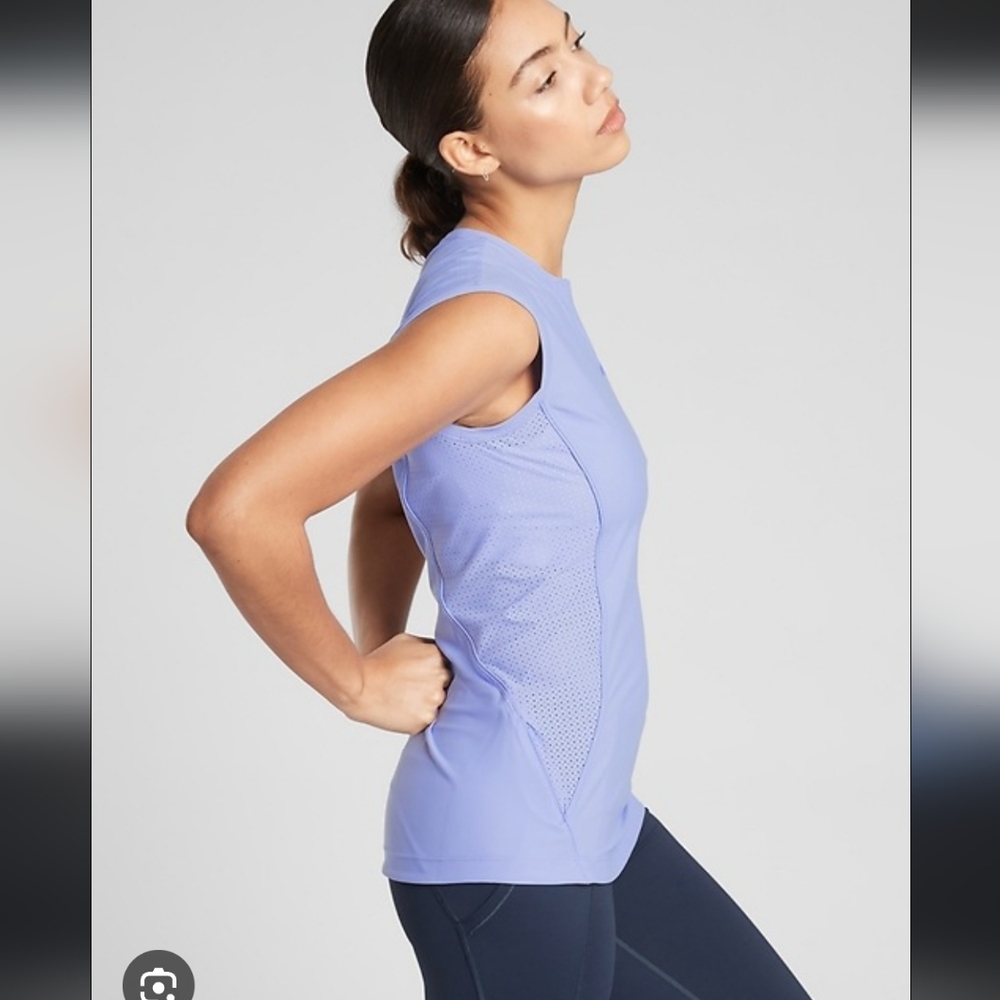 Athleta Perforated Athletic Tank Top in Lavender